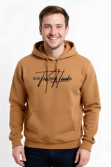 Premium Men's Brown Hoodie | OG Embroidery | Organic Cotton Blend