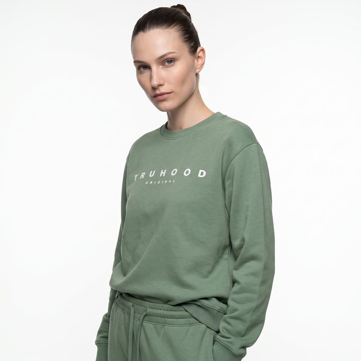 Sea Green Tru Woman Sweatshirt