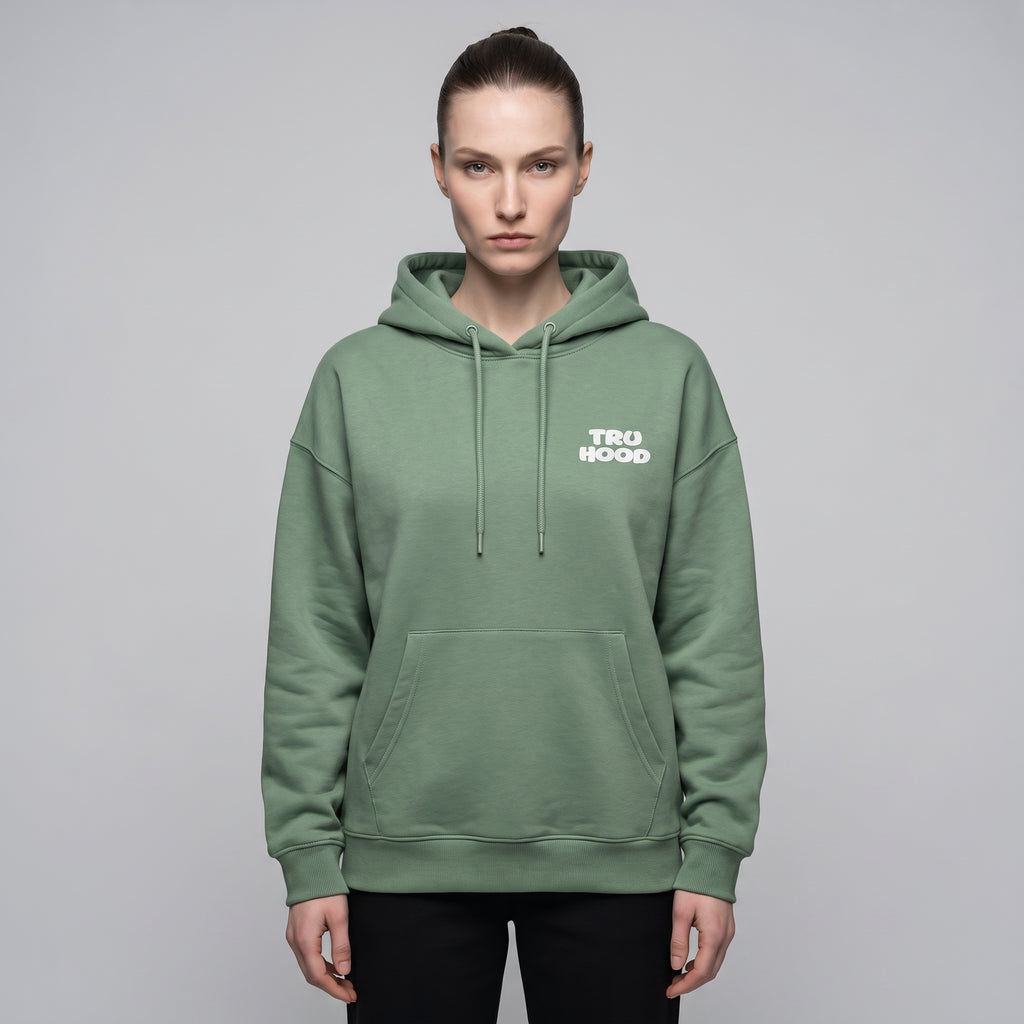 Sea Green Tru Woman Oversize Hoodie