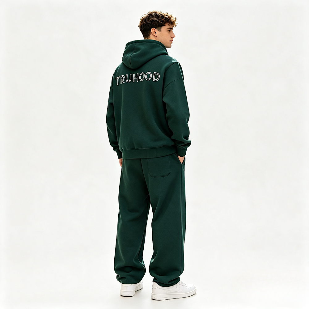 Forest Green Tru Man Full Zip Tracksuit Set
