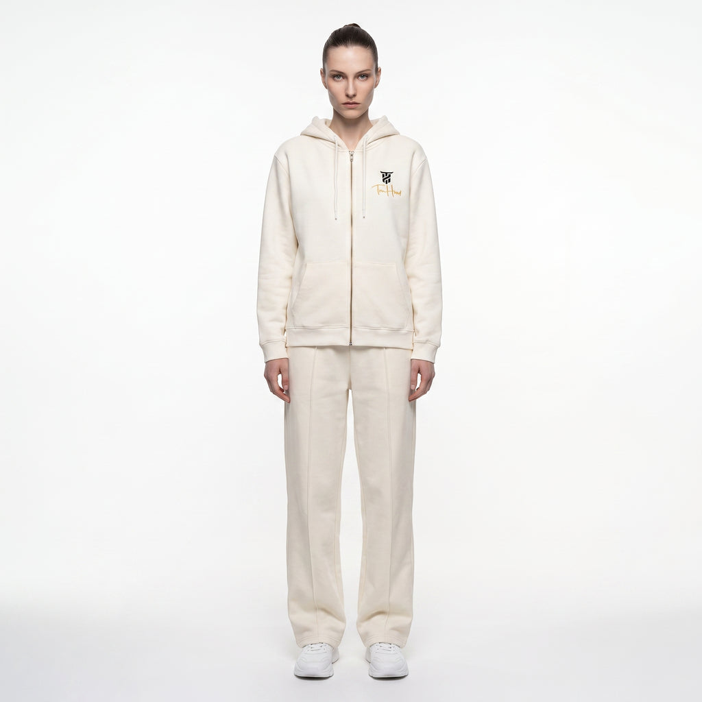 Ivory Tru Woman Full Zip Tracksuit Set