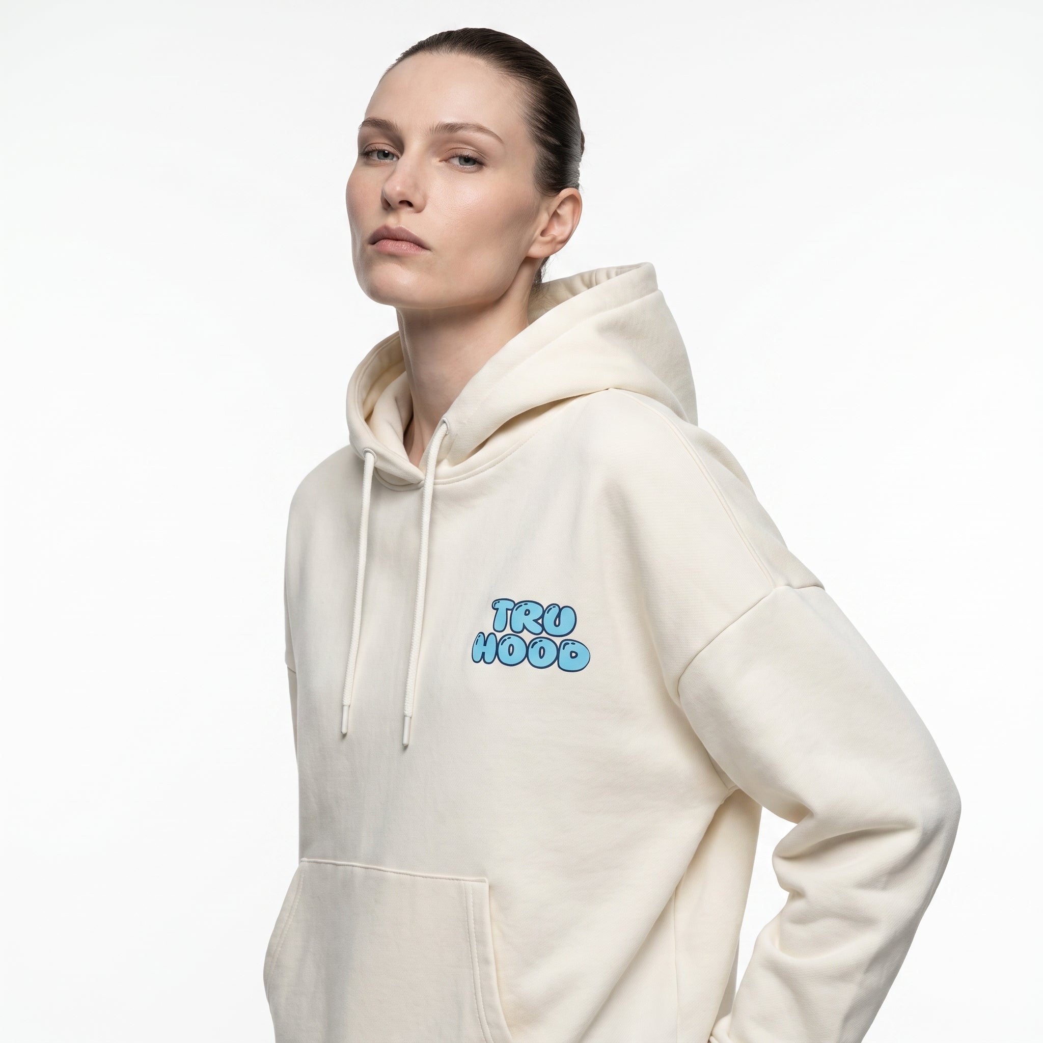 Ivory Tru Woman Oversize Hoodie