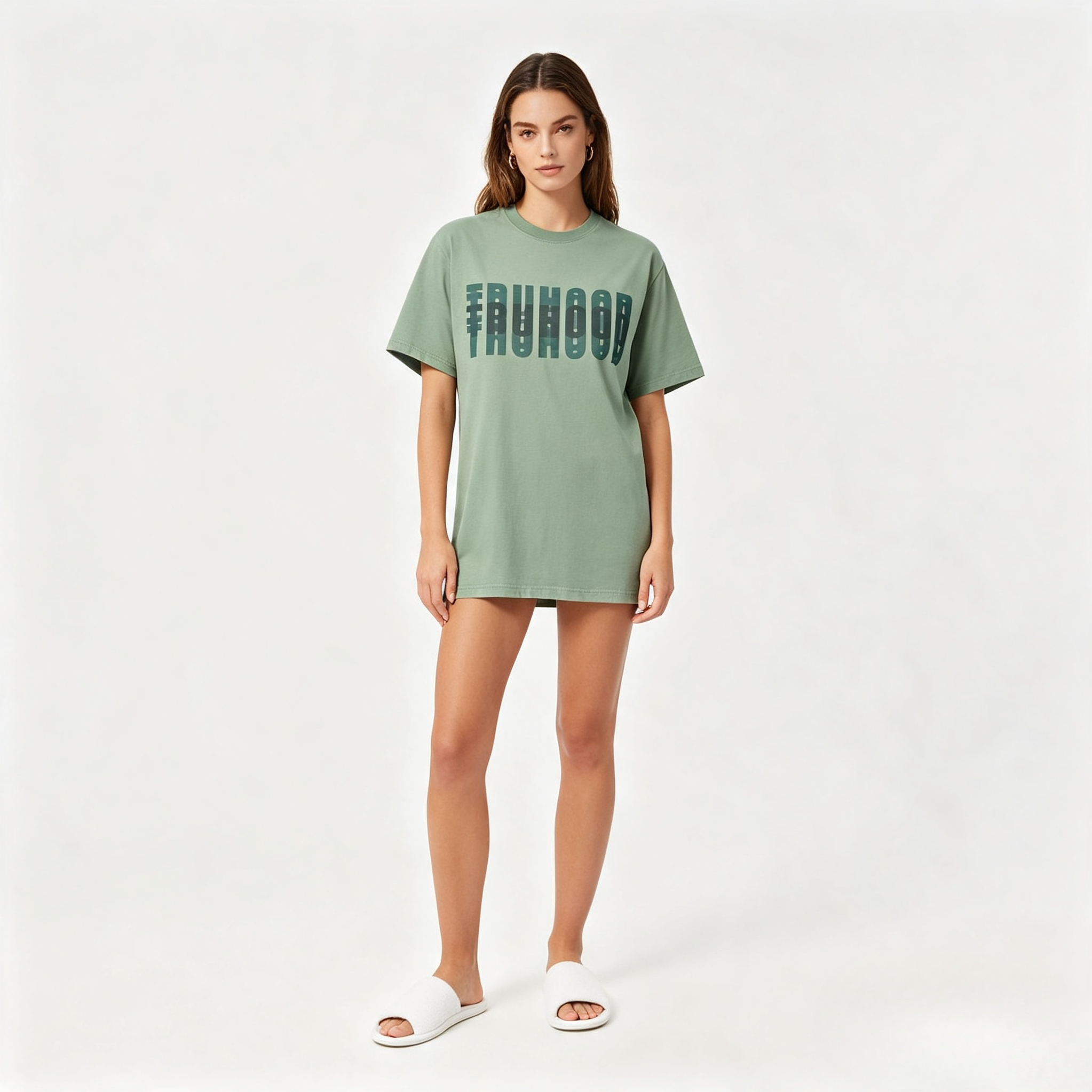 Sea Green Tru Woman T-Shirt
