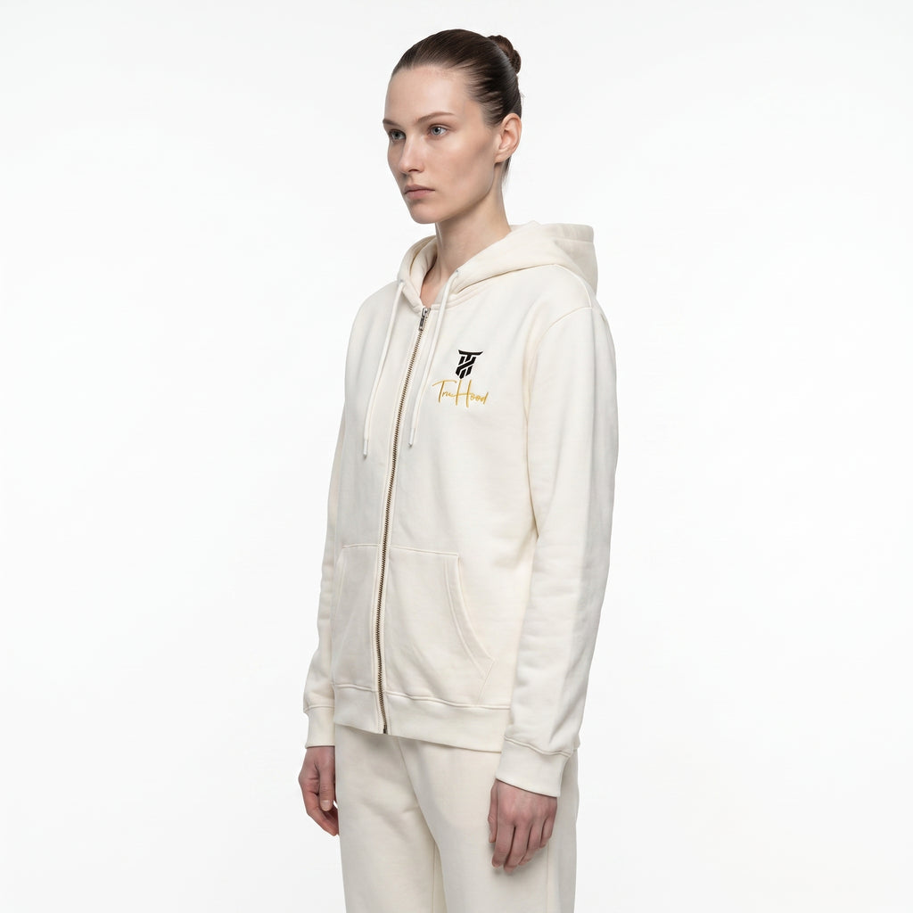 Ivory Tru Woman Full Zip Tracksuit Set
