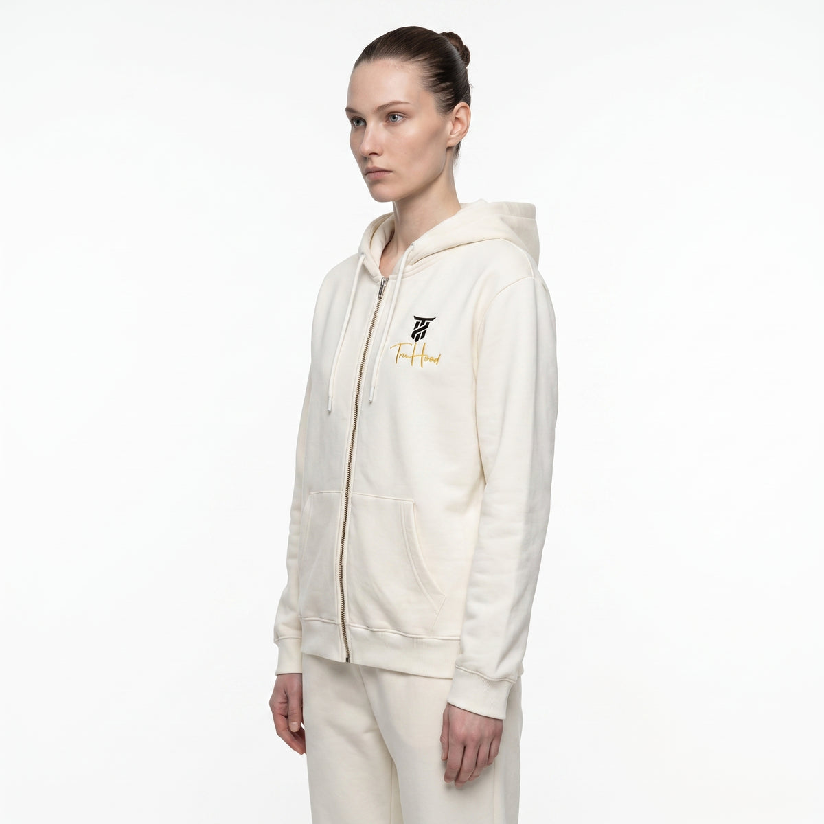 Ivory Tru Woman Full Zip Tracksuit Set