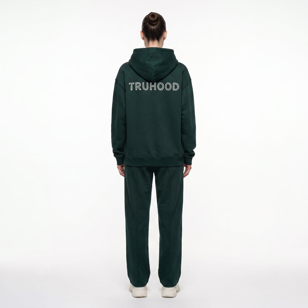 Forest Green Tru Woman Full Zip Tracksuit Set