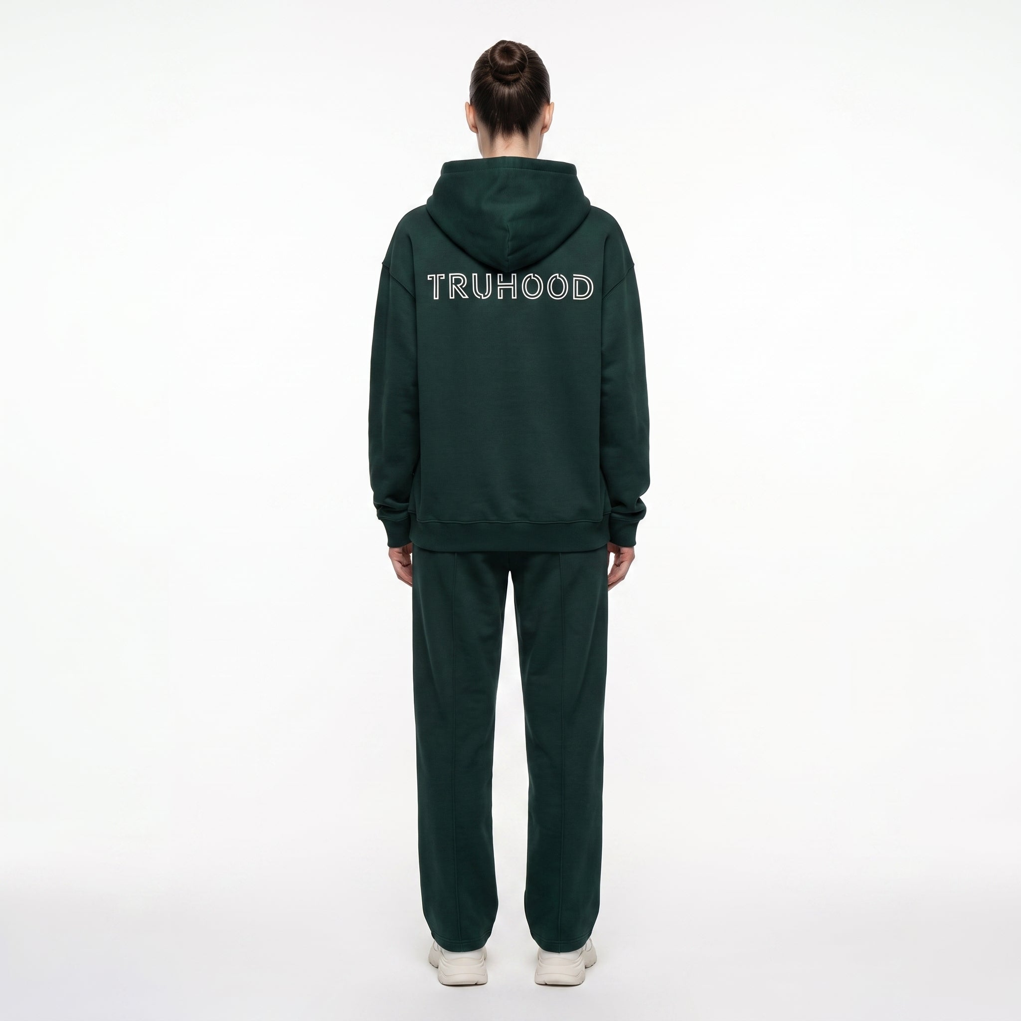 Forest Green Tru Woman Full Zip Tracksuit Set