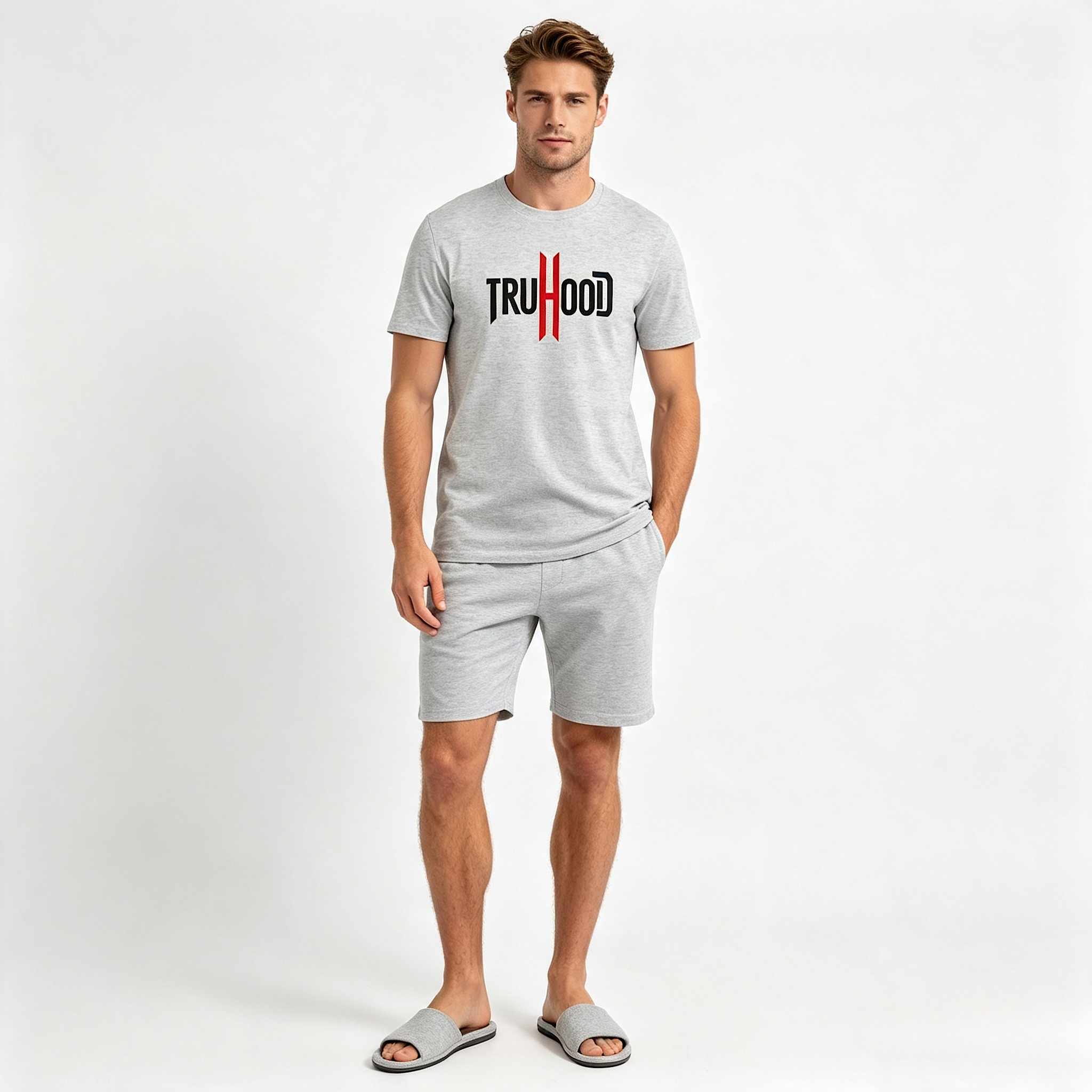Grey & Grey Tru Man T-Shirt Pack Of 2
