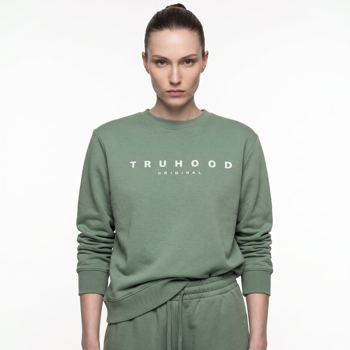 Sea Green Tru Woman Sweatshirt
