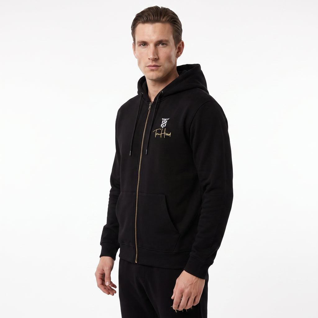 Original Black Tru Man Full Zip Hoodie