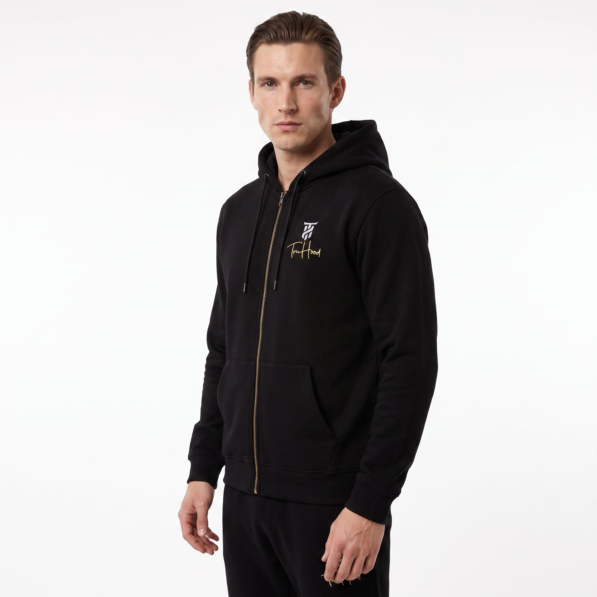 Original Black Tru Man Full Zip Hoodie