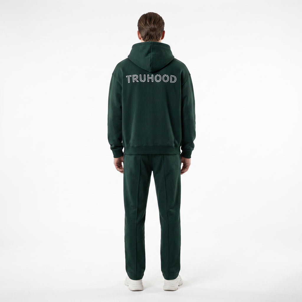 Forest Green Tru Man Full Zip Tracksuit Set