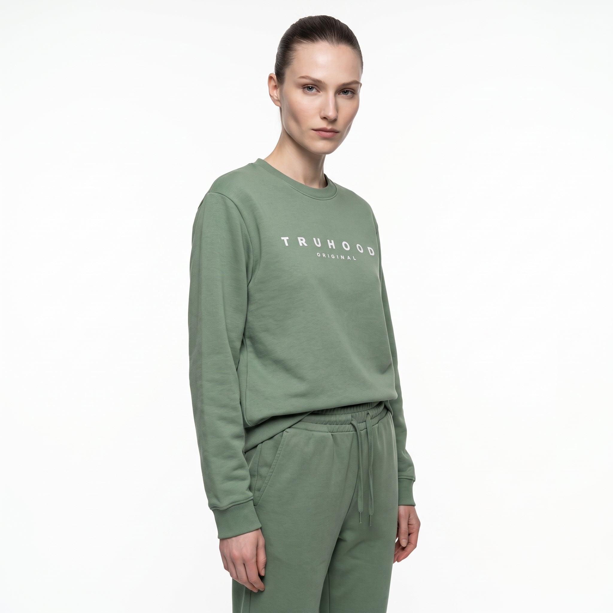 Sea Green Tru Woman Sweatshirt