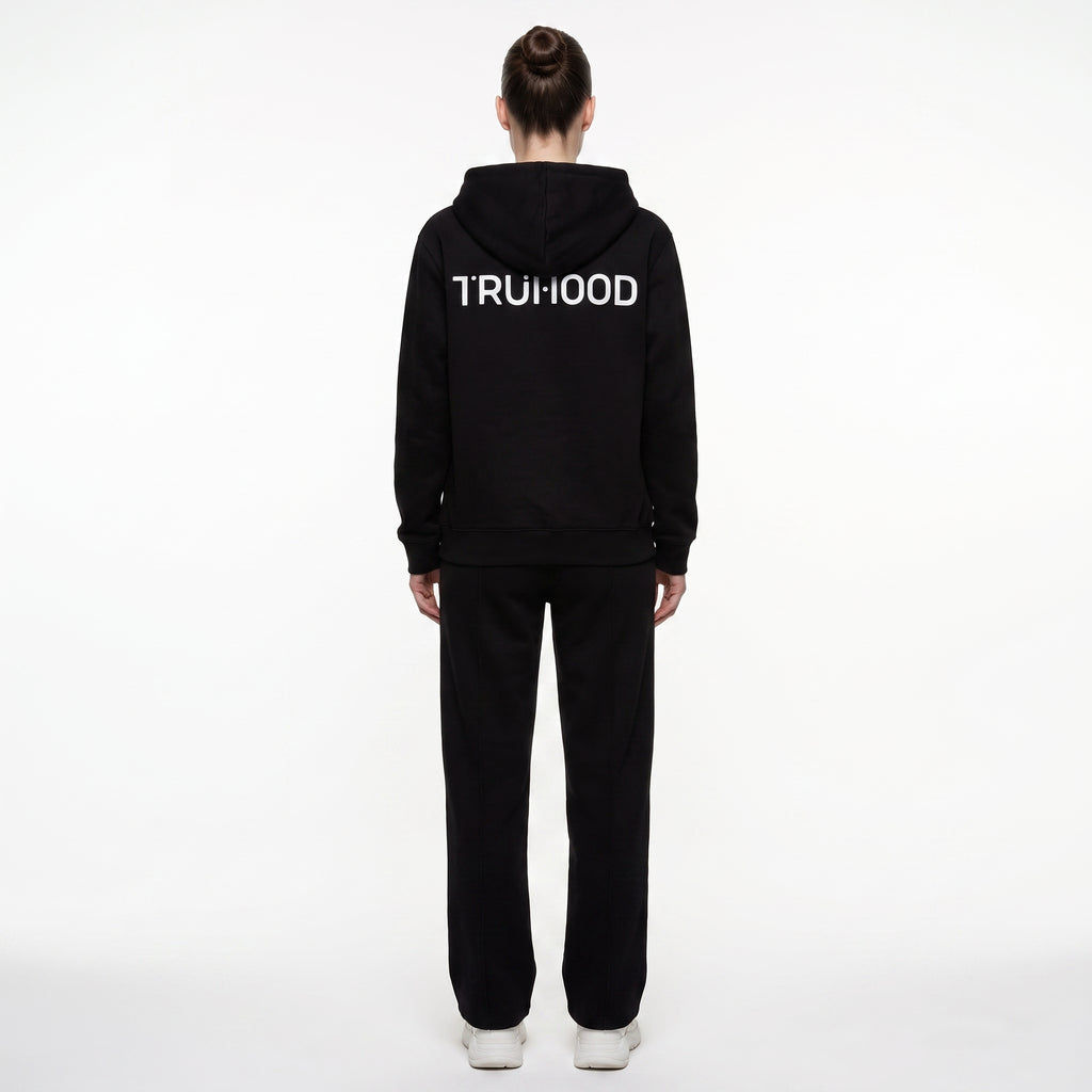 Original Black Tru Woman Full Zip Tracksuit Set