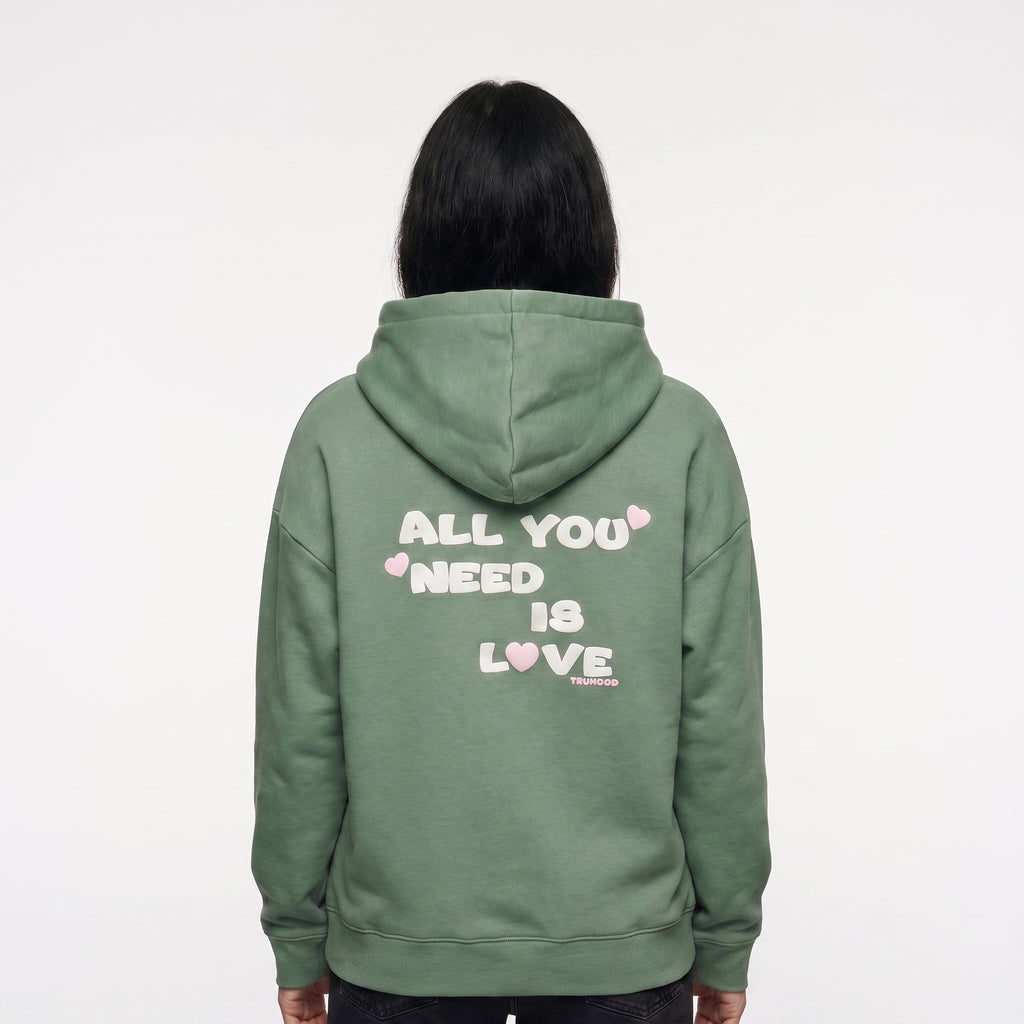 Sea Green Tru Woman Oversize Hoodie