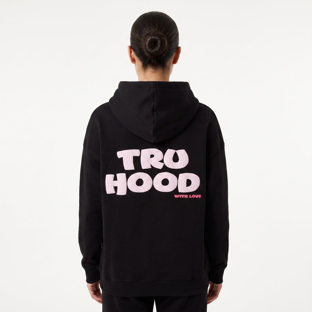 Black Tru Woman Oversize Hoodie