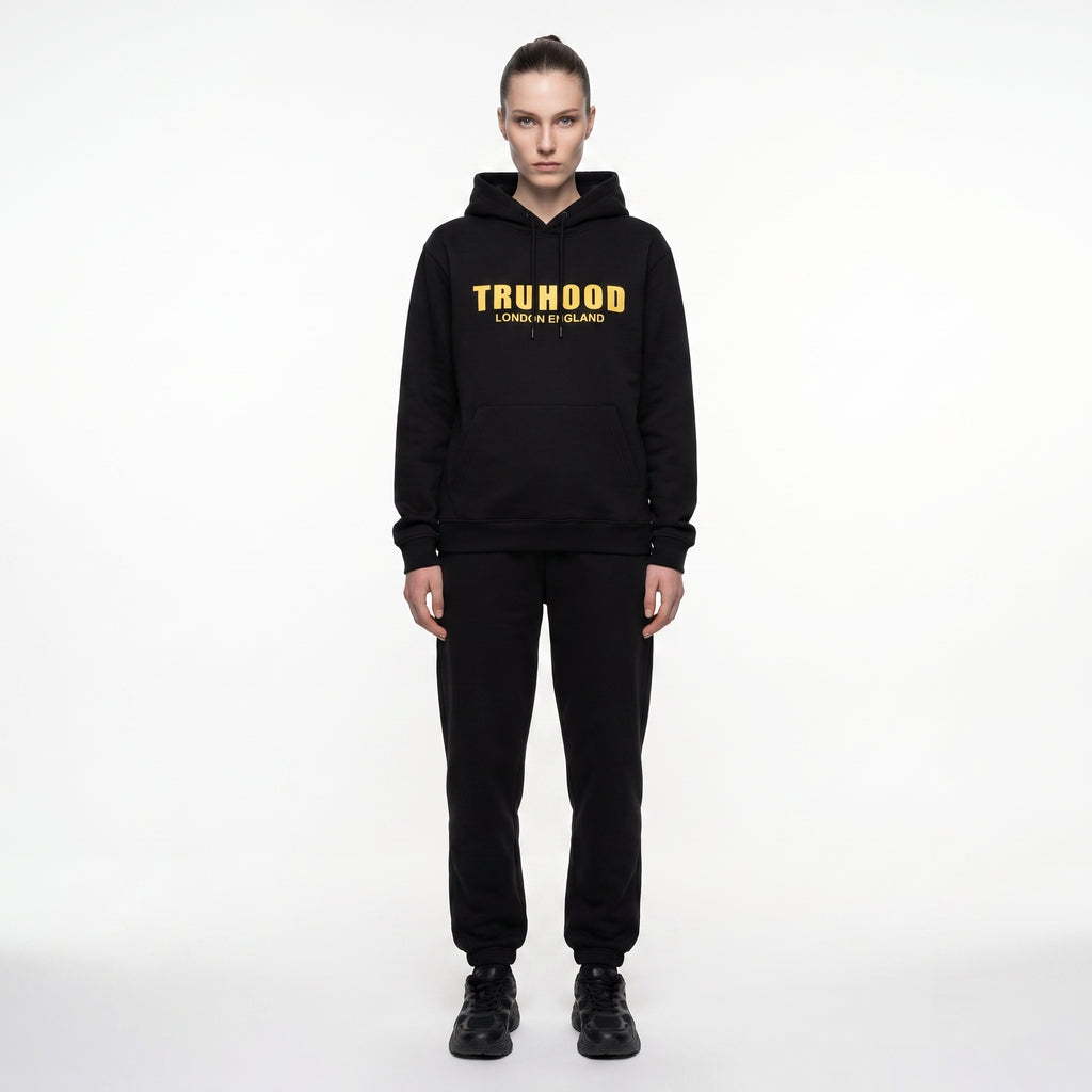 Gold Black Tru Woman Tracksuit Set