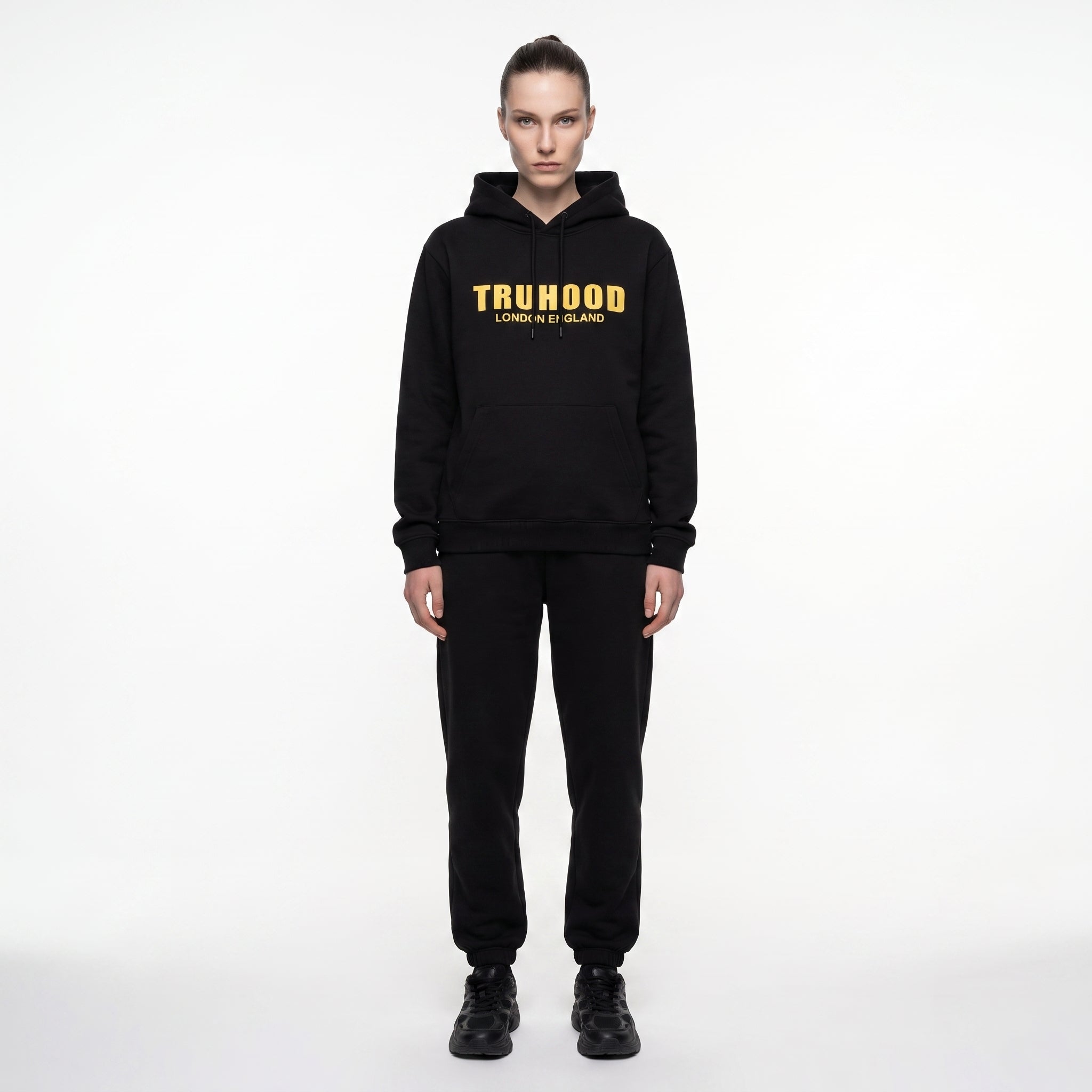 Gold Black Tru Woman Tracksuit Set