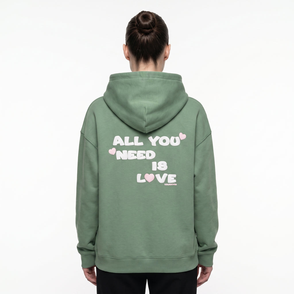Sea Green Tru Woman Oversize Hoodie