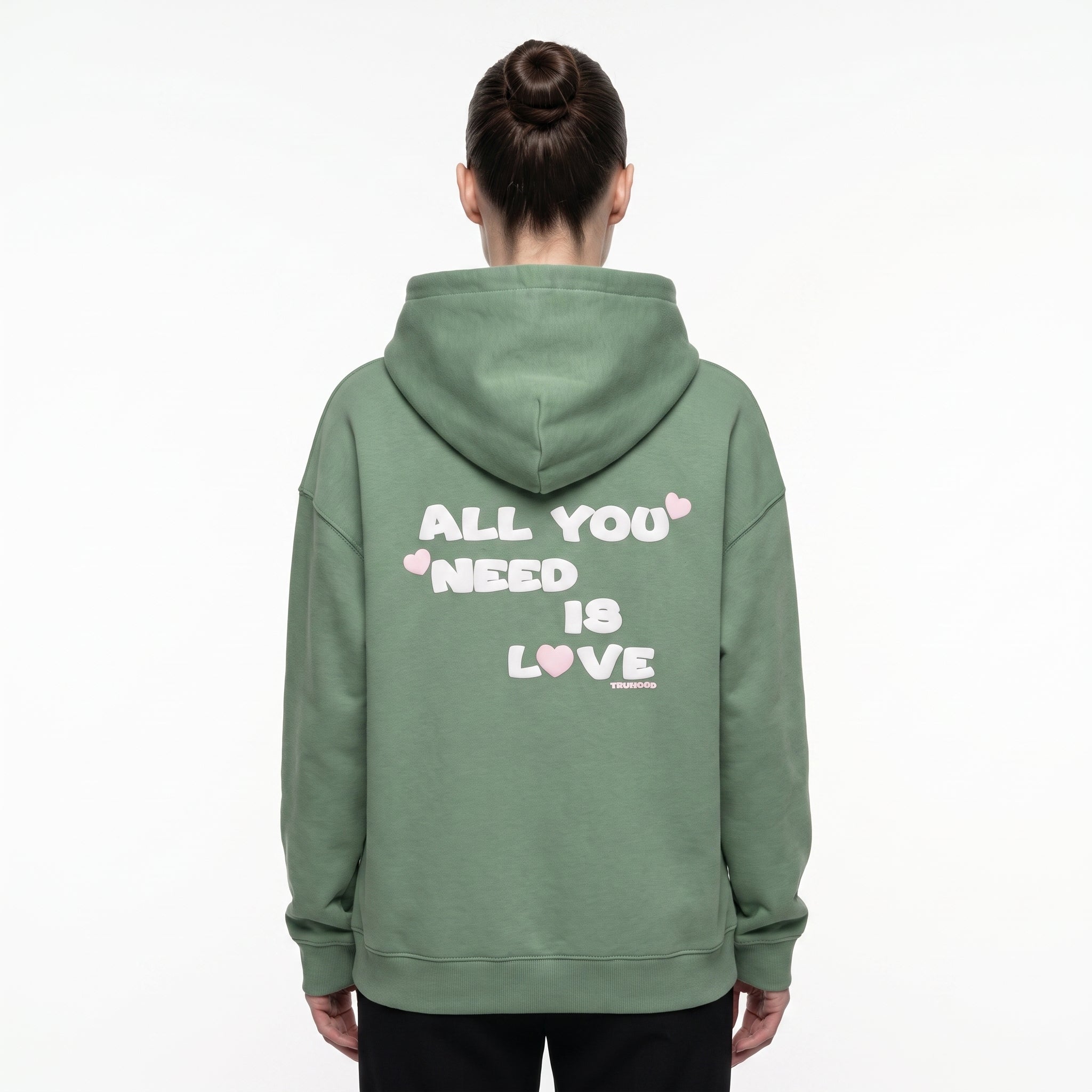 Sea Green Tru Woman Oversize Hoodie