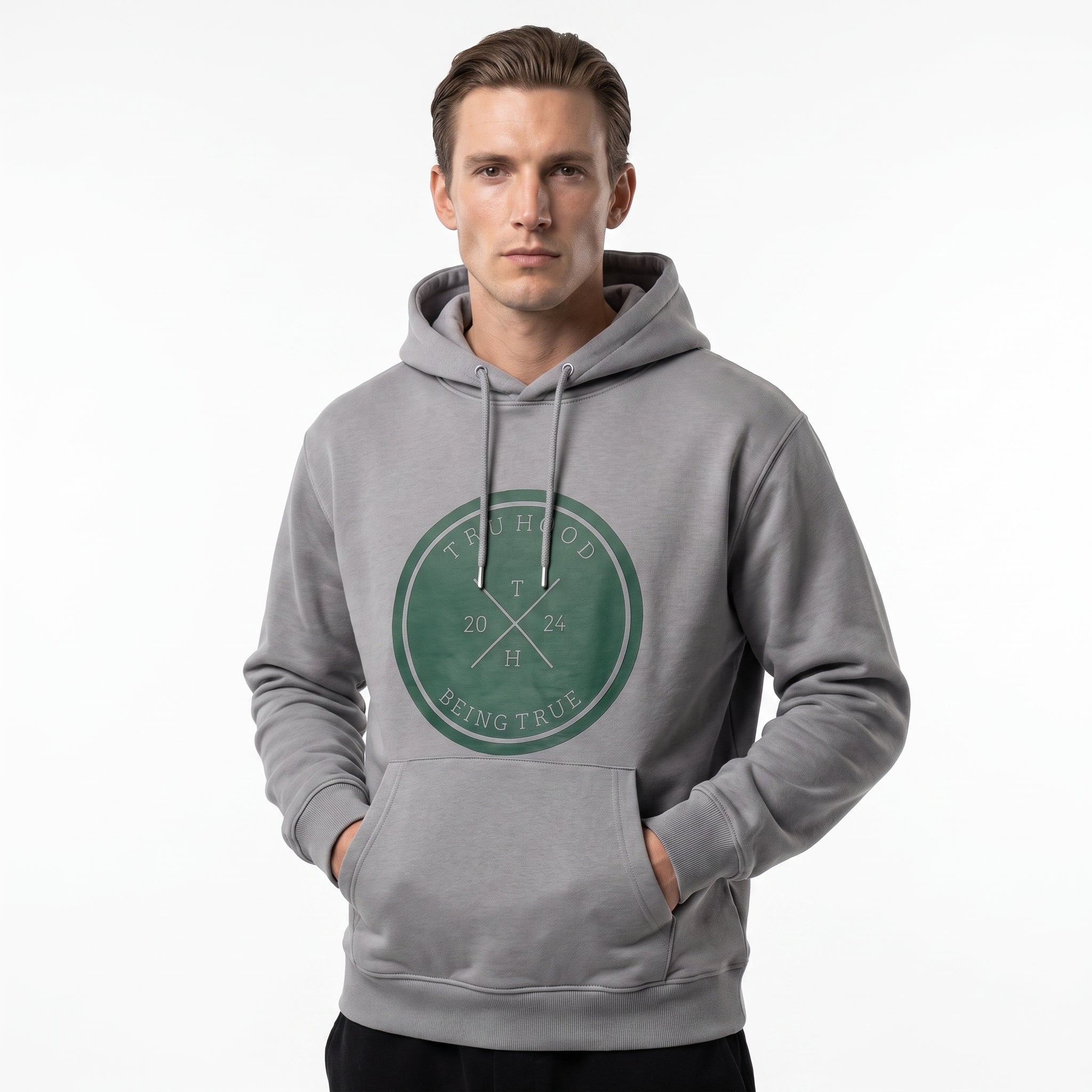 Silver Tru Man Hoodie