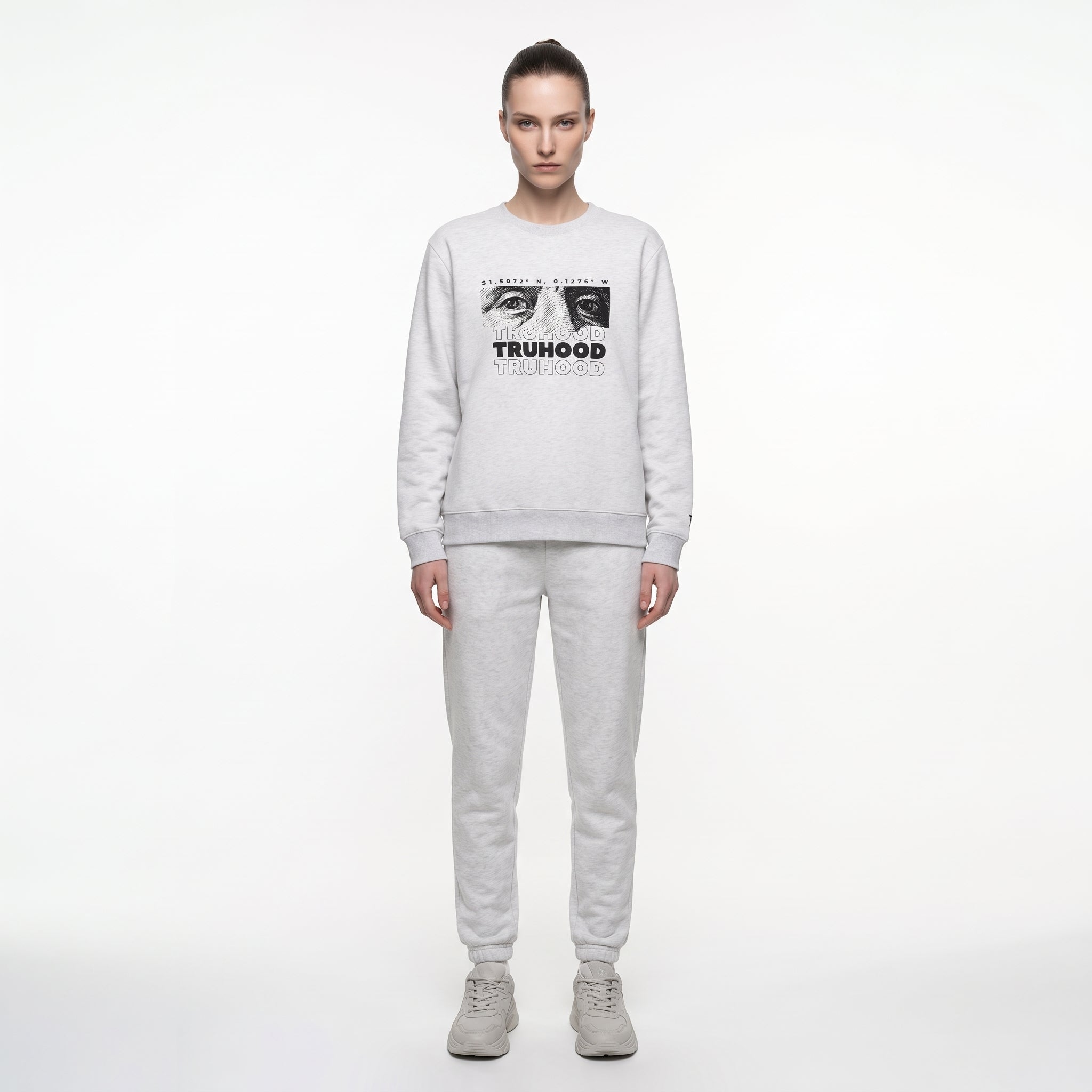 Light Grey Tru Woman Sweatsuit Set