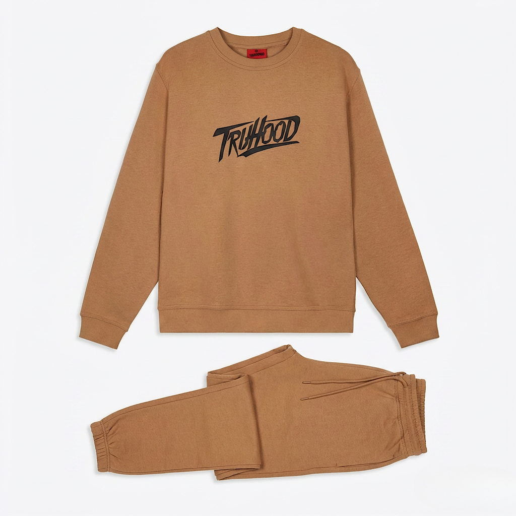 Light Brown  Tru Man Sweatsuit Set