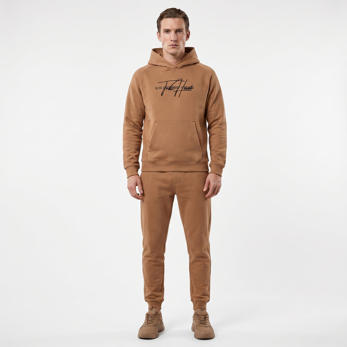 Light Brown Tru Man Tracksuit Set