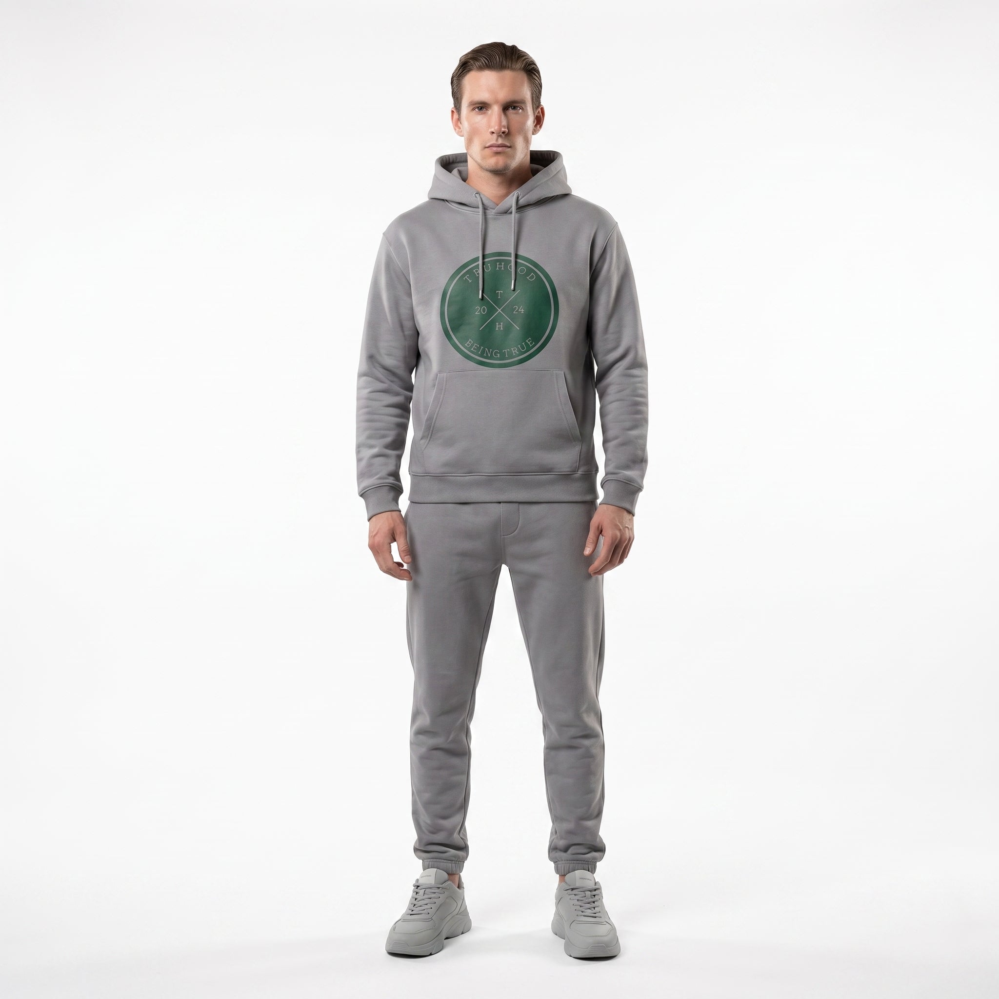 Silver Tru Man Tracksuit Set