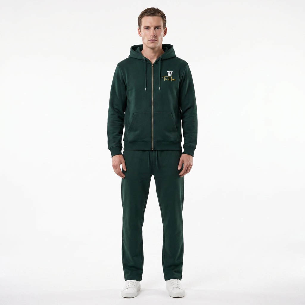 Forest Green Tru Man Full Zip Hoodie