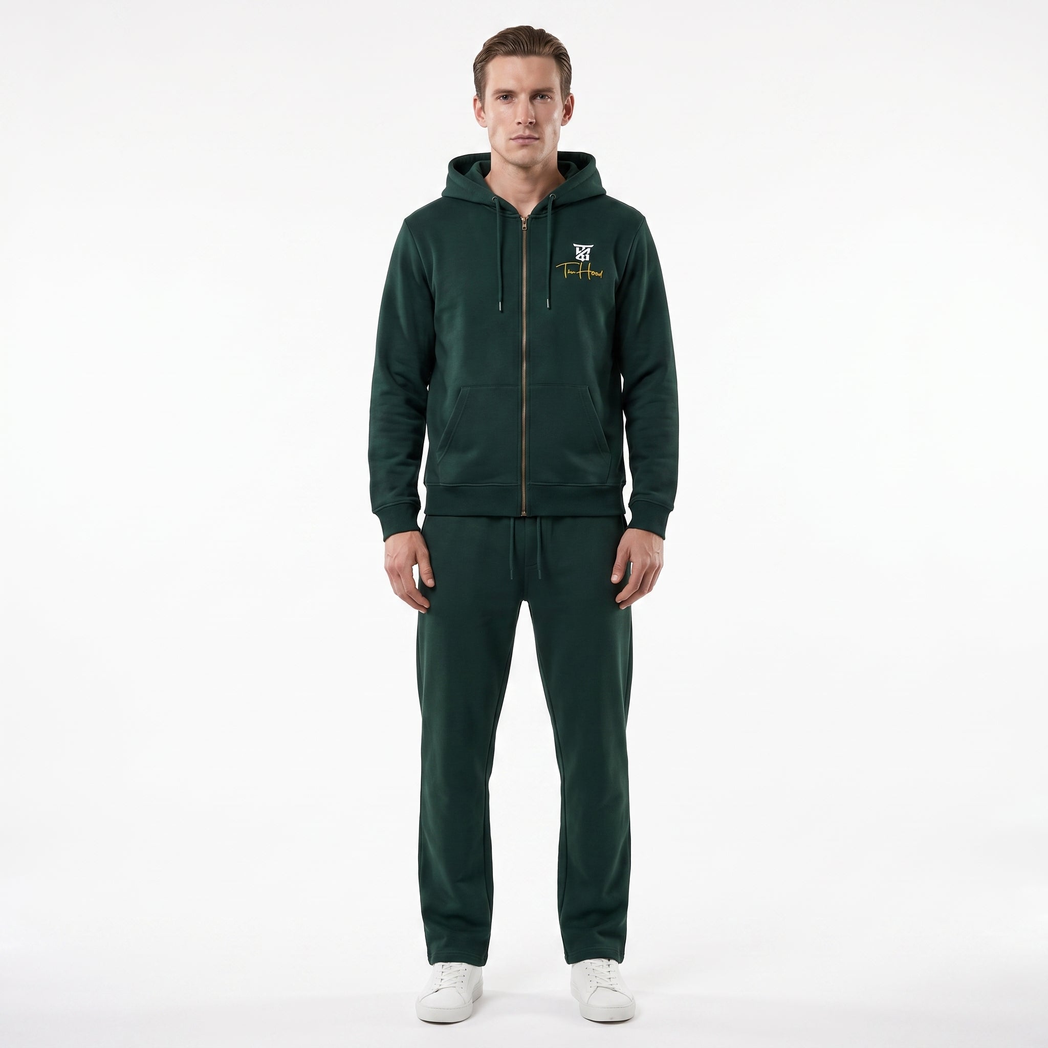 Forest Green Tru Man Full Zip Hoodie