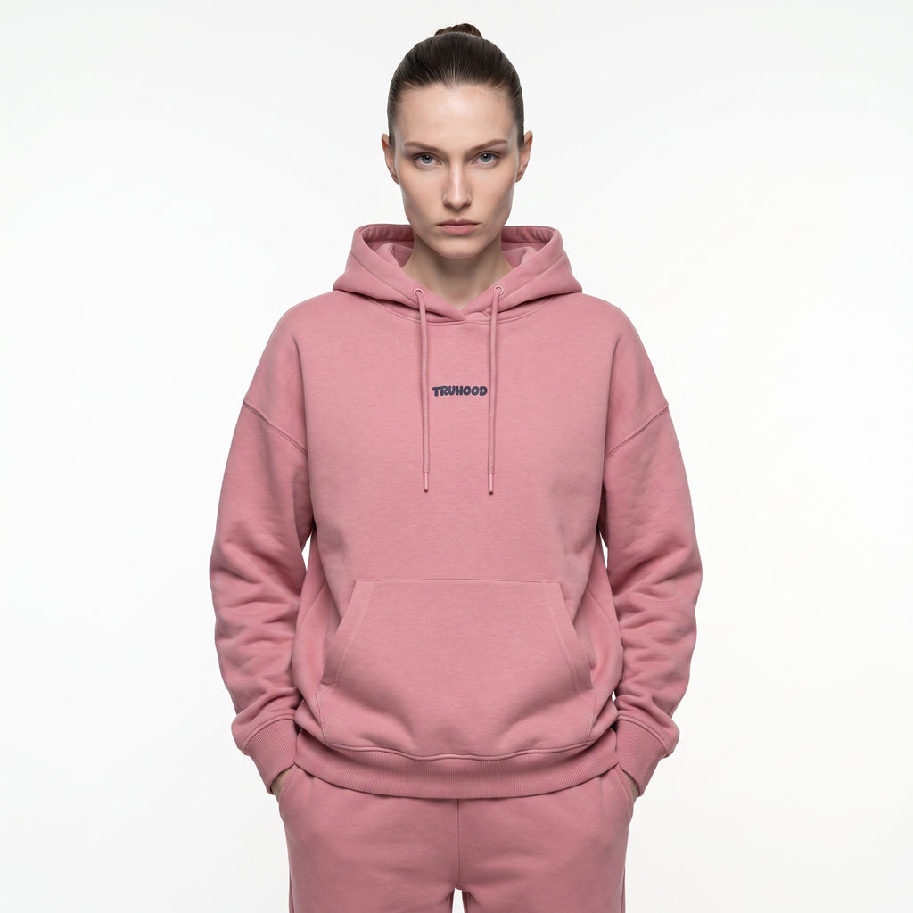 Muted Pink Tru Woman Oversize Hoodie