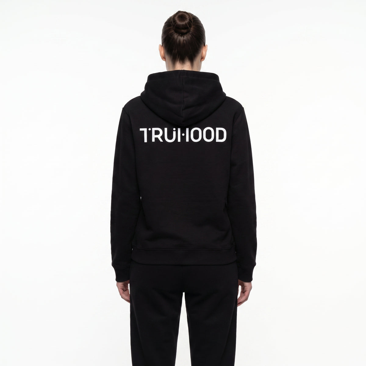 Original Black Tru Woman Full Zip Tracksuit Set