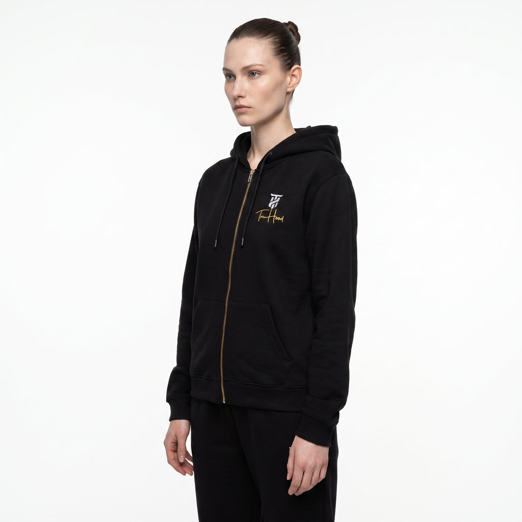 Original Black Tru Woman Full Zip Tracksuit Set