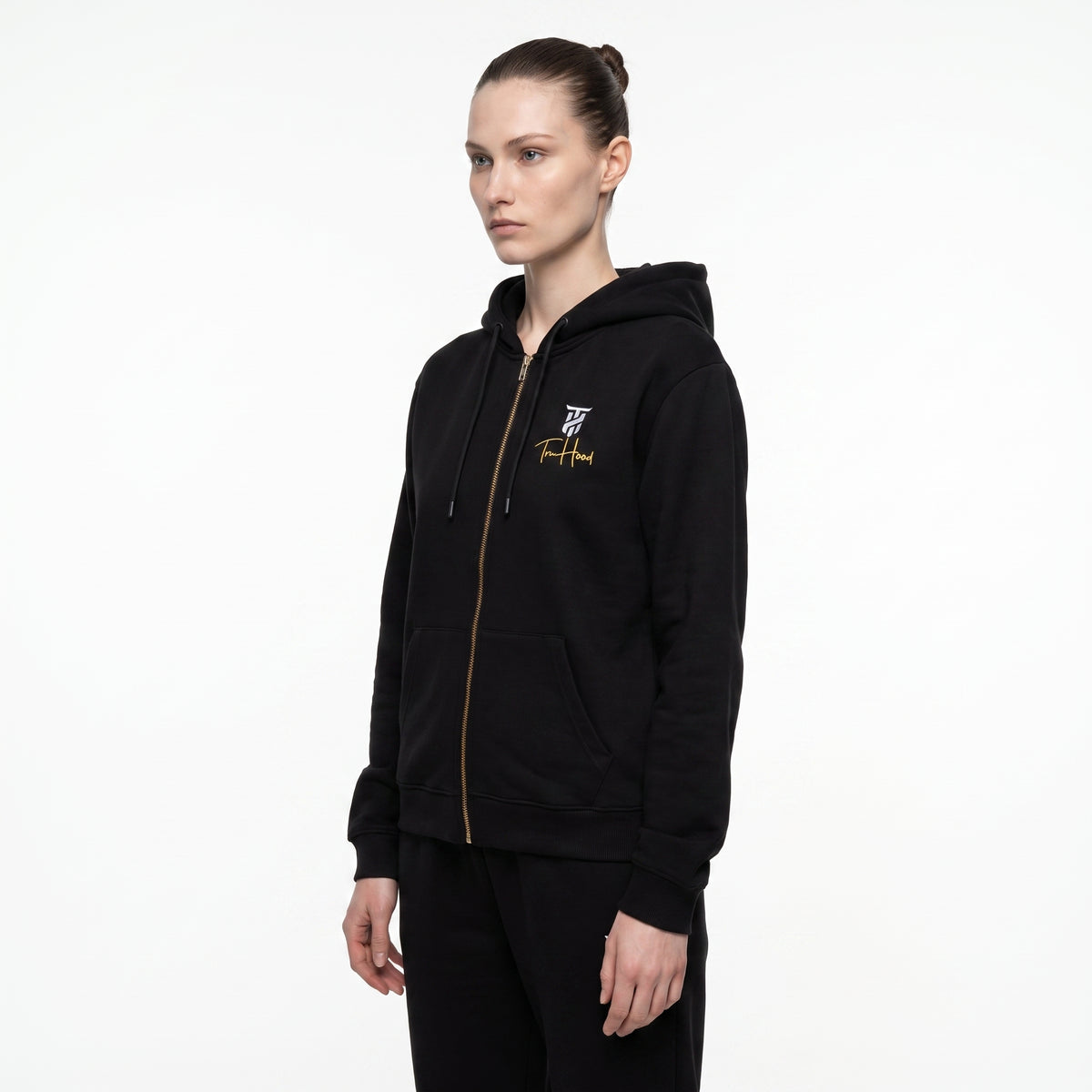 Original Black Tru Woman Full Zip Tracksuit Set