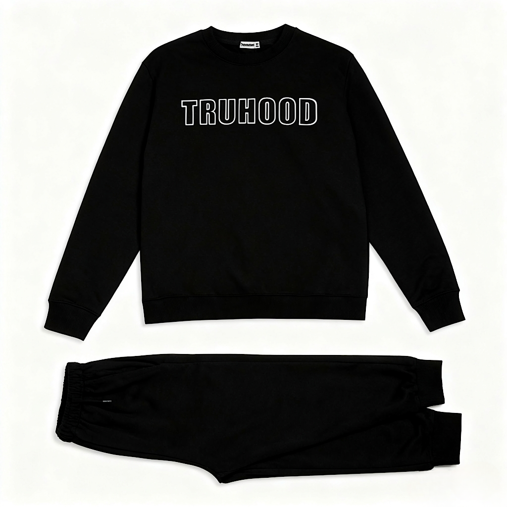 Black Tru Woman Sweatsuit Set
