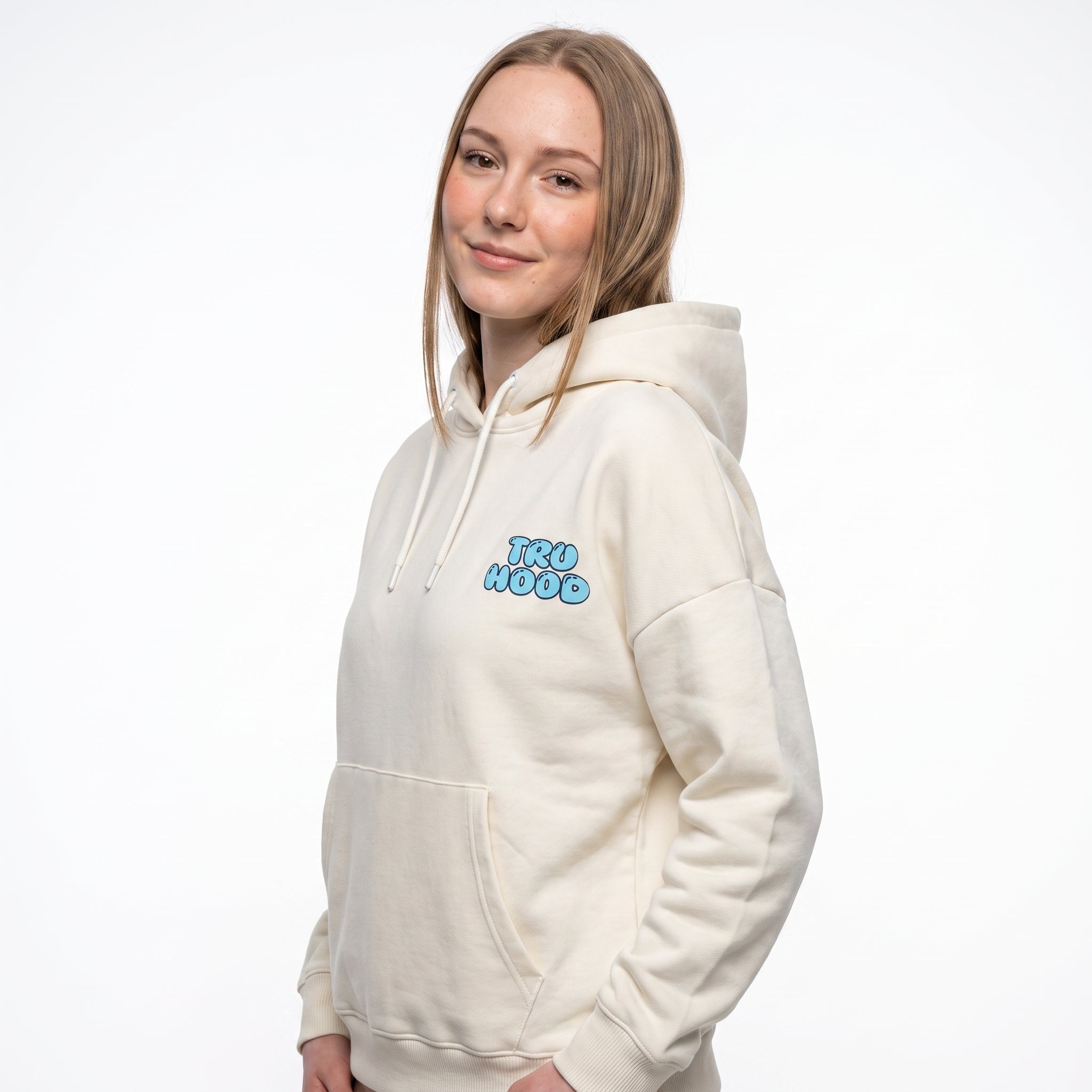 Ivory Tru Woman Oversize Hoodie