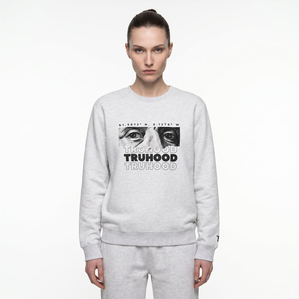 Light Grey Tru Woman Sweatshirt