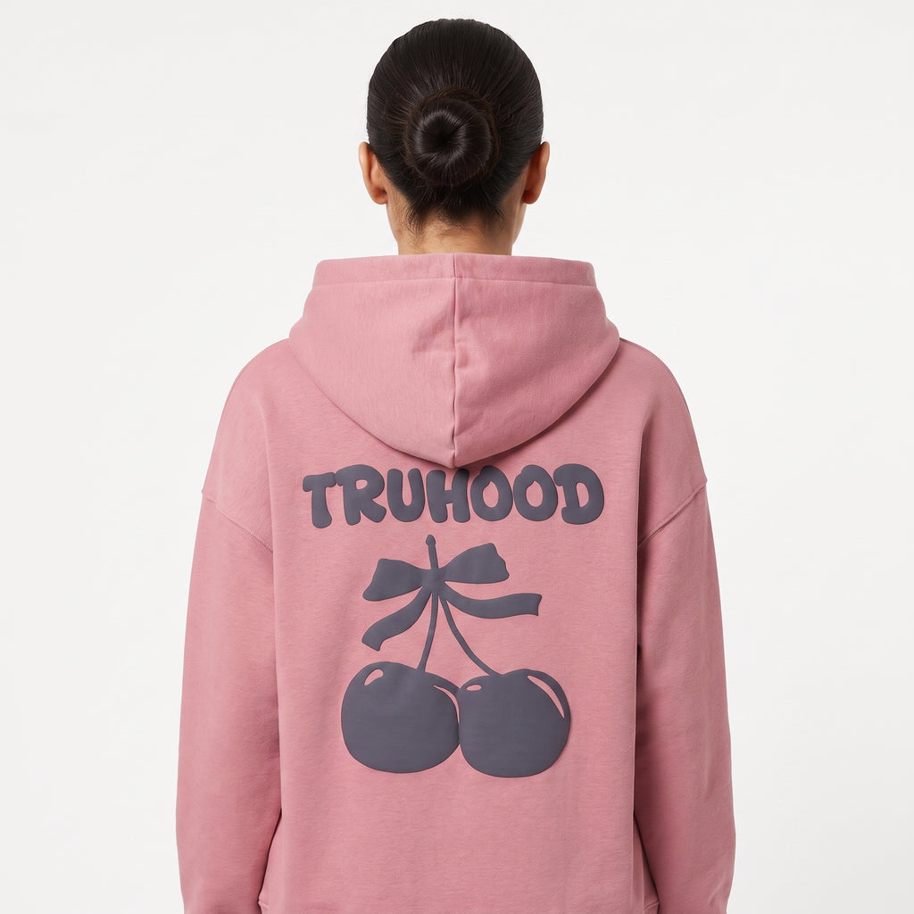 Muted Pink Tru Woman Oversize Hoodie