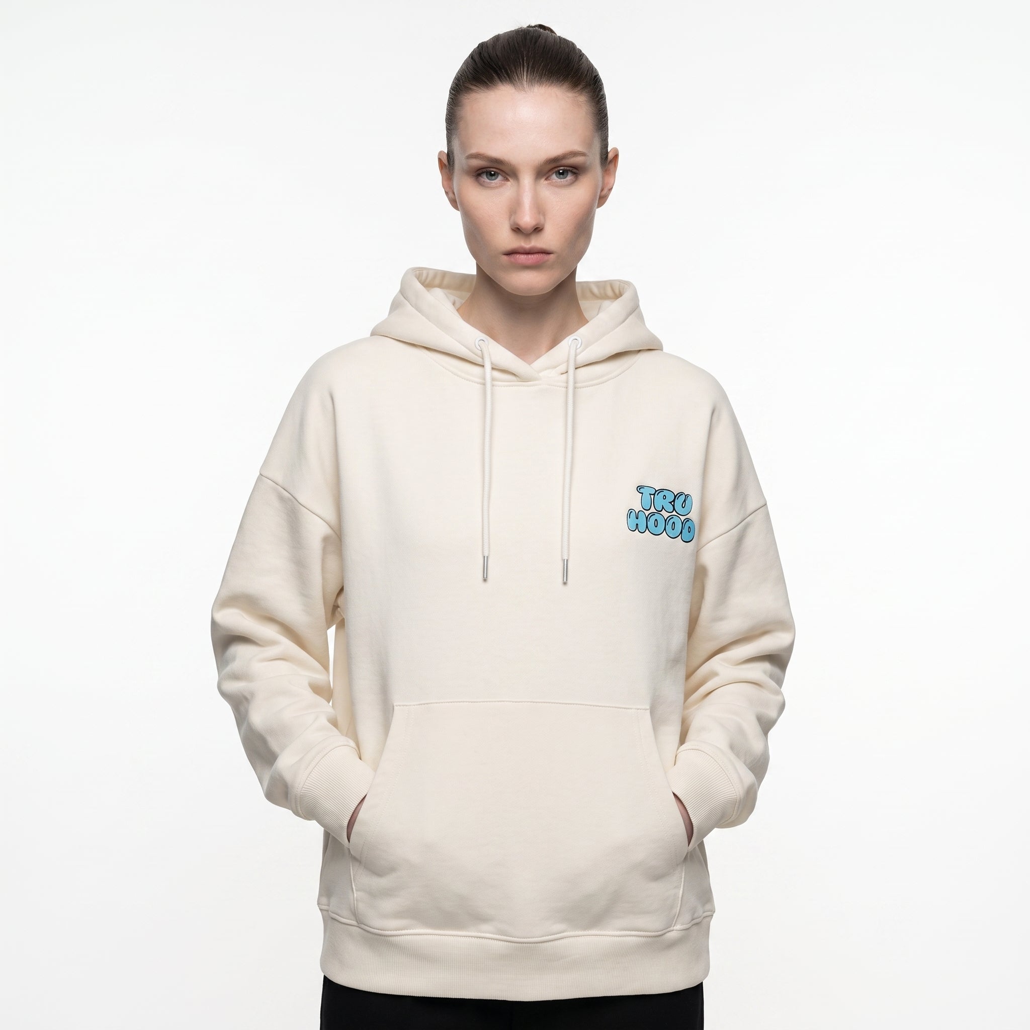 Ivory Tru Woman Oversize Hoodie