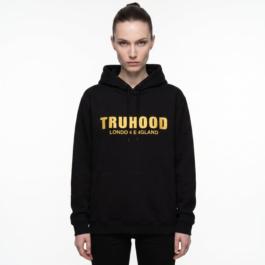 Gold Black Tru Women Hoodie