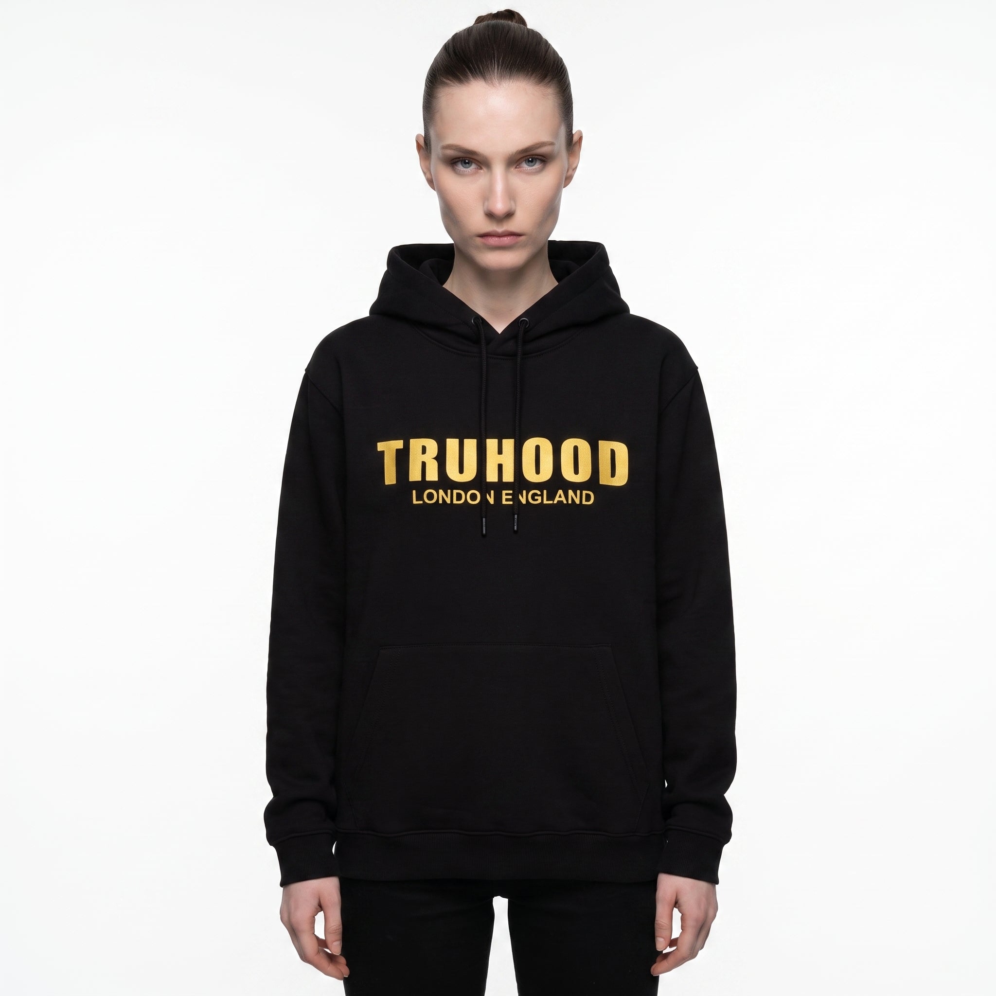 Gold Black Tru Women Hoodie