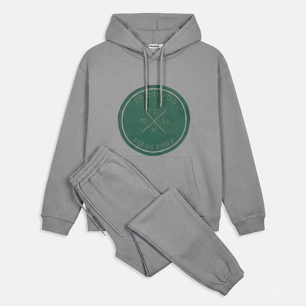Silver Tru Man Tracksuit Set
