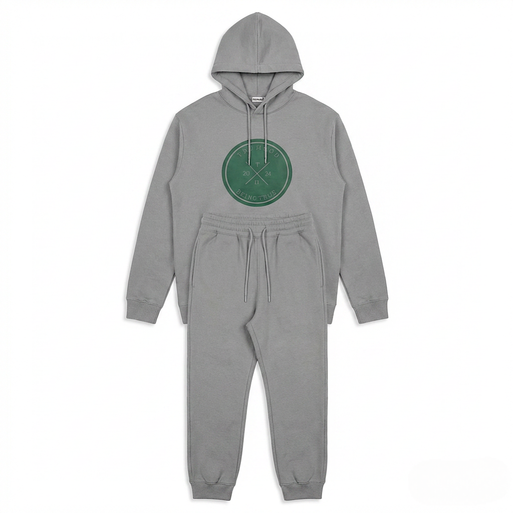 Silver Tru Man Tracksuit Set