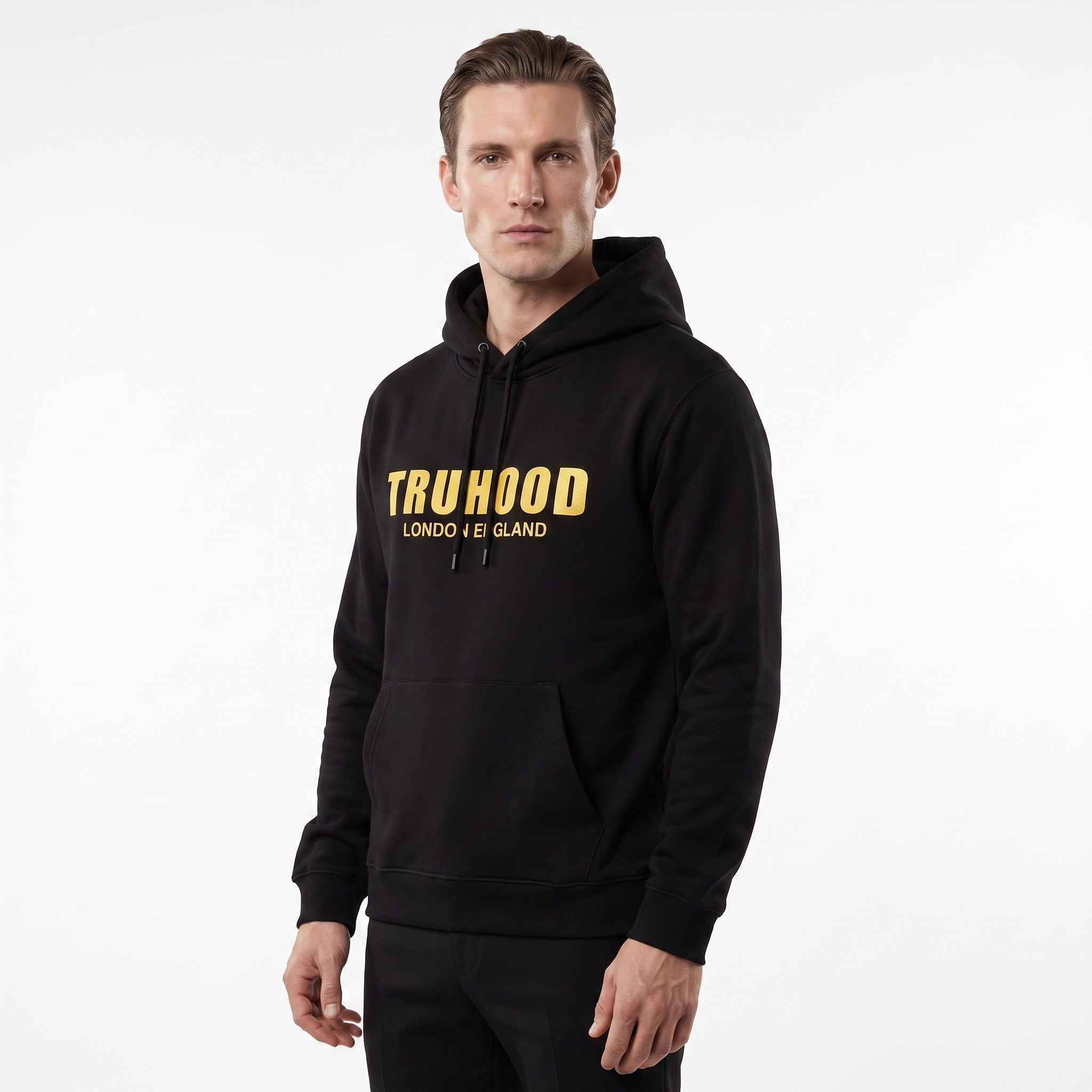 Gold Black Tru Man Tracksuit Set