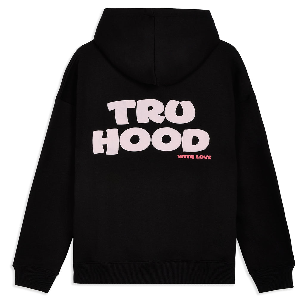 Black Tru Woman Oversize Hoodie
