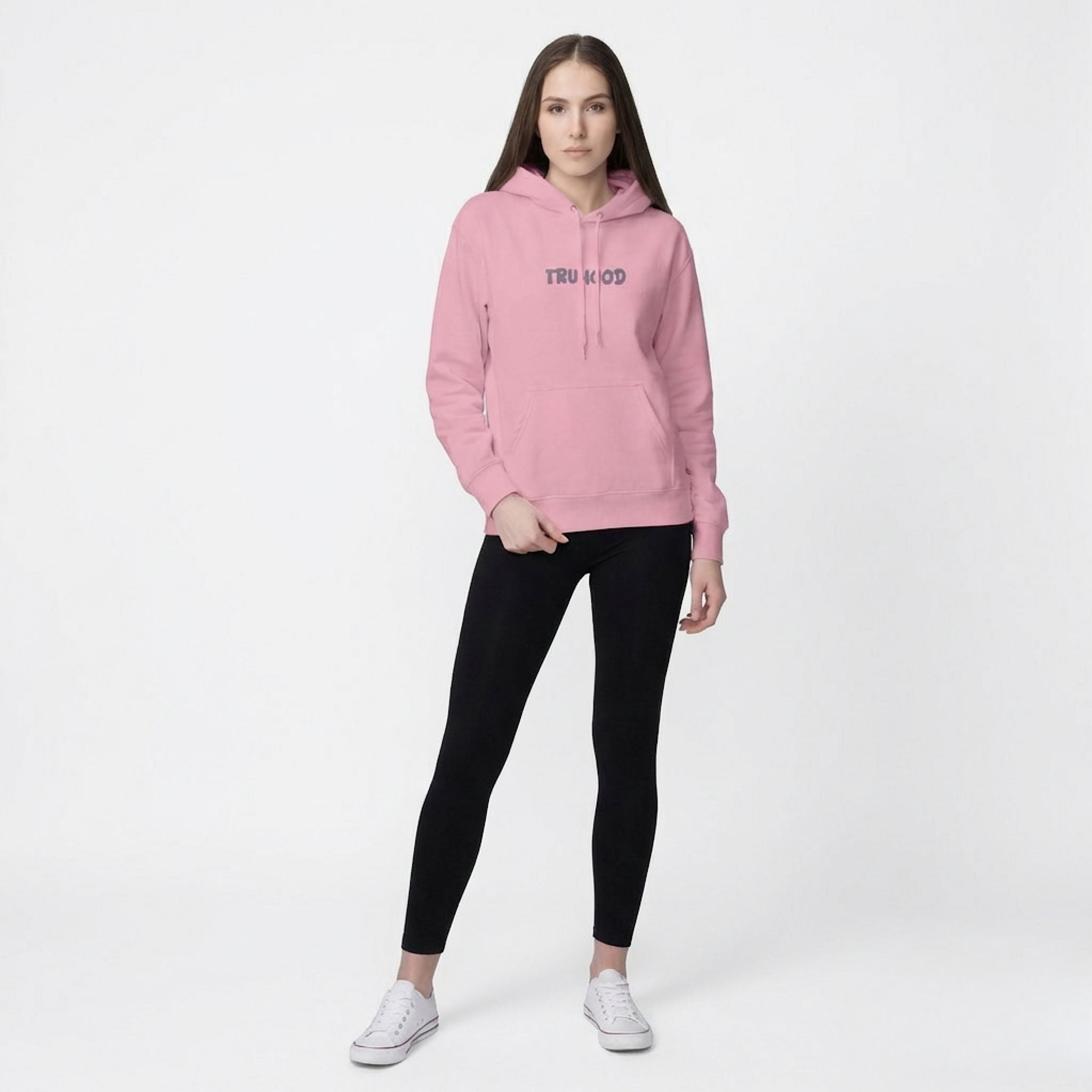 Muted Pink Tru Woman Oversize Hoodie