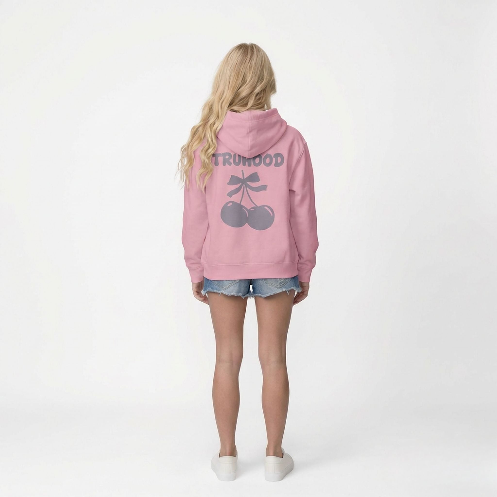 Muted Pink Tru Woman Oversize Hoodie