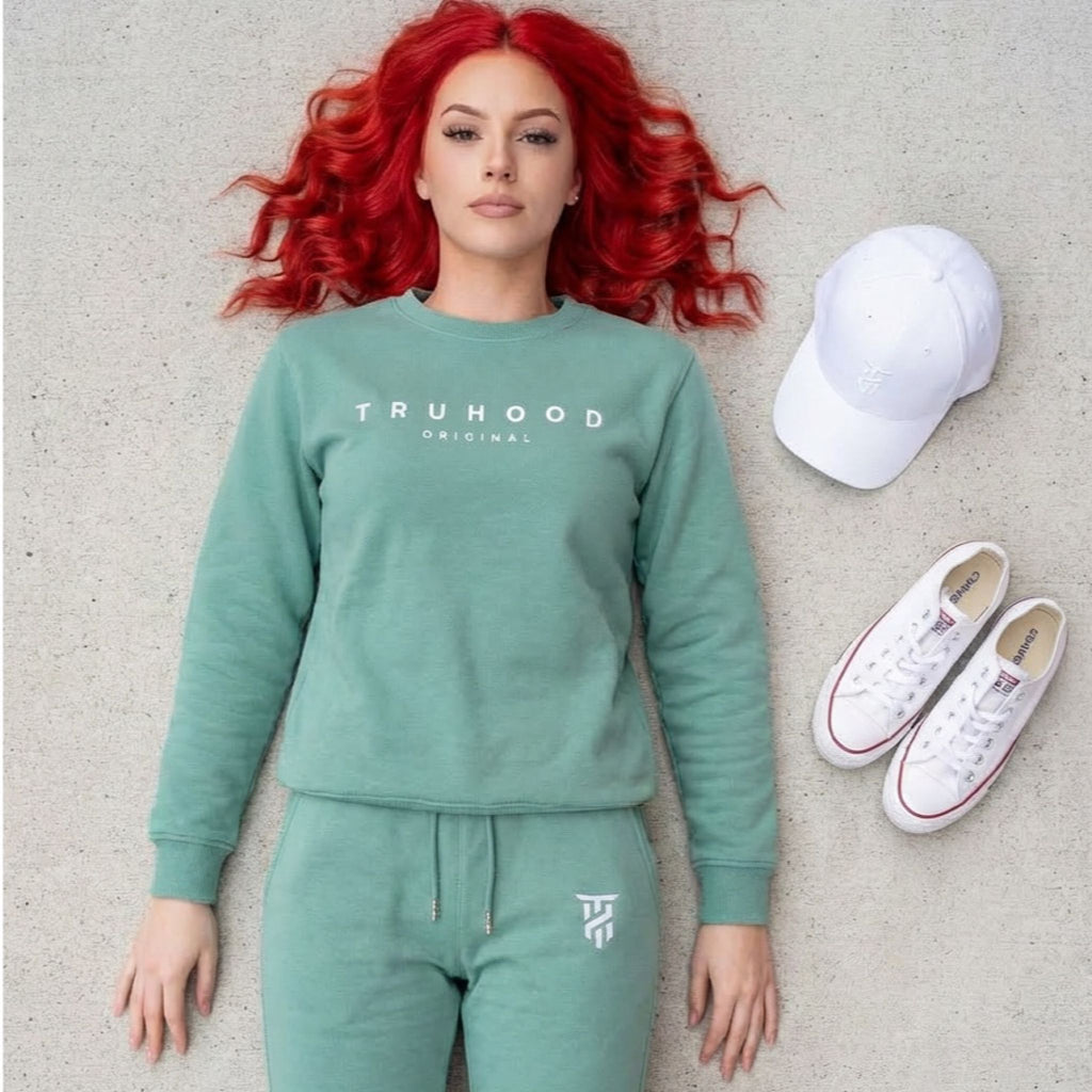 Sea Green Tru Woman Sweatshirt