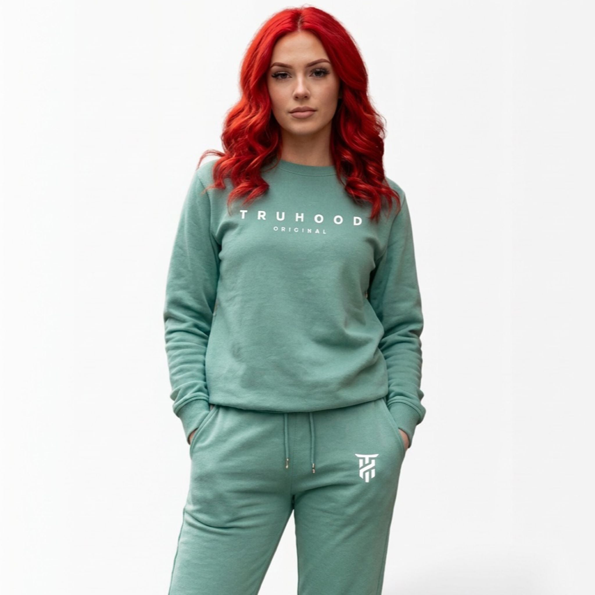 Sea Green Tru Woman Sweatsuit Set